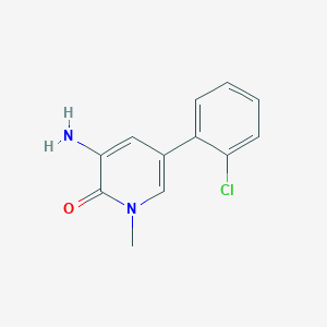 3-Amino-5-(2-chlorophenyl)-1-methylpyridin-2(1H)-one