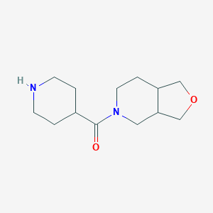molecular formula C13H22N2O2 B1477077 (hexahydrofuro[3,4-c]pyridin-5(3H)-yl)(piperidin-4-yl)methanone CAS No. 2098130-39-1