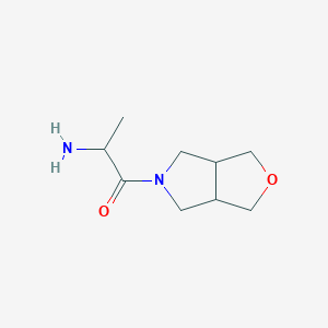 molecular formula C9H16N2O2 B1477080 2-氨基-1-(四氢-1H-呋喃[3,4-c]吡咯-5(3H)-基)丙انون CAS No. 2097944-55-1