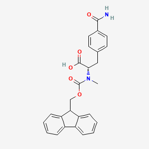 Fmoc-N-Me-Phe(4-carbamoyl)-OH