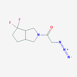 molecular formula C9H12F2N4O B1477082 2-azido-1-(4,4-difluorohexahydrocyclopenta[c]pyrrol-2(1H)-yl)ethan-1-one CAS No. 2097997-53-8