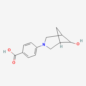 molecular formula C13H15NO3 B1477084 4-(6-Hydroxy-3-azabicyclo[3.1.1]heptan-3-yl)benzoic acid CAS No. 2097997-58-3