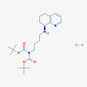 tert-butyl N-[(2-methylpropan-2-yl)oxycarbonyl]-N-[4-[[(8S)-5,6,7,8-tetrahydroquinolin-8-yl]amino]butyl]carbamate;hydrochloride