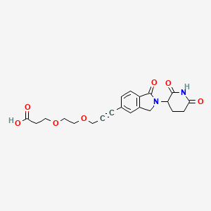 Phthalimidinoglutarimide-5'-propargyl-O-PEG1-C2-acid