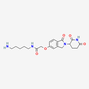 N-(5-aminopentyl)-2-[2-(2,6-dioxo-3-piperidyl)-1-oxo-isoindolin-5-yl]oxy-acetamide