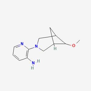 molecular formula C12H17N3O B1477090 2-(6-Methoxy-3-azabicyclo[3.1.1]heptan-3-yl)pyridin-3-amine CAS No. 2097997-63-0