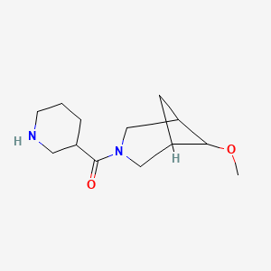 molecular formula C13H22N2O2 B1477091 (6-Methoxy-3-azabicyclo[3.1.1]heptan-3-yl)(piperidin-3-yl)methanone CAS No. 2098102-83-9