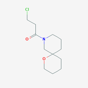 molecular formula C12H20ClNO2 B1477097 3-Chloro-1-(1-oxa-8-azaspiro[5.5]undecan-8-yl)propan-1-one CAS No. 2090849-91-3