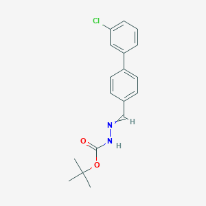 molecular formula C18H19ClN2O2 B14770978 tert-butyl N-[[4-(3-chlorophenyl)phenyl]methylideneamino]carbamate 