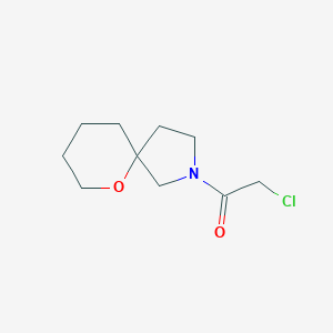 molecular formula C10H16ClNO2 B1477098 2-Chloro-1-(6-oxa-2-azaspiro[4.5]decan-2-yl)ethan-1-one CAS No. 2090265-29-3