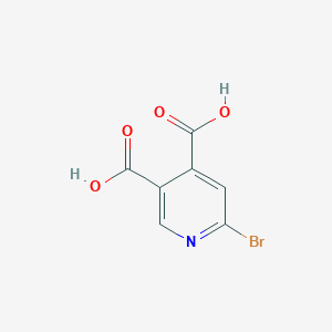 molecular formula C7H4BrNO4 B14771043 6-Bromopyridine-3,4-dicarboxylic acid 