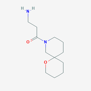 molecular formula C12H22N2O2 B1477106 3-Amino-1-(1-oxa-8-azaspiro[5.5]undecan-8-yl)propan-1-one CAS No. 2091589-38-5