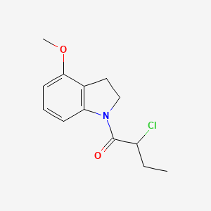 molecular formula C13H16ClNO2 B1477109 2-氯-1-(4-甲氧基吲哚啉-1-基)丁烷-1-酮 CAS No. 2098015-84-8