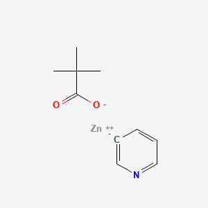 zinc;2,2-dimethylpropanoate;3H-pyridin-3-ide