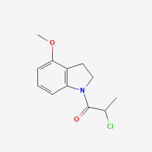 molecular formula C12H14ClNO2 B1477110 2-Chloro-1-(4-methoxyindolin-1-yl)propan-1-one CAS No. 2091158-62-0