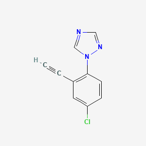 1-(4-Chloro-2-ethynylphenyl)-1H-1,2,4-triazole