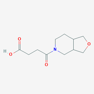 molecular formula C11H17NO4 B1477112 4-(hexahydrofuro[3,4-c]pyridin-5(3H)-yl)-4-oxobutanoic acid CAS No. 2098032-30-3