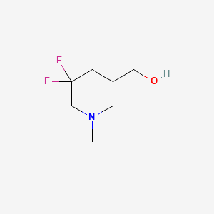 molecular formula C7H13F2NO B14771162 (5,5-Difluoro-1-methylpiperidin-3-yl)methanol 