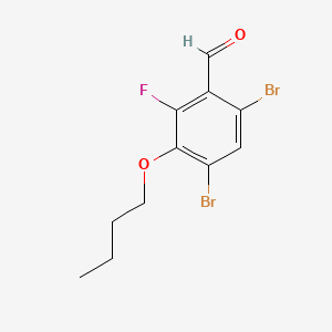 4,6-Dibromo-3-butoxy-2-fluorobenzaldehyde