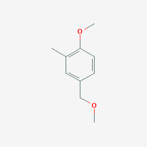 molecular formula C10H14O2 B14771179 1-Methoxy-4-(methoxymethyl)-2-methylbenzene 