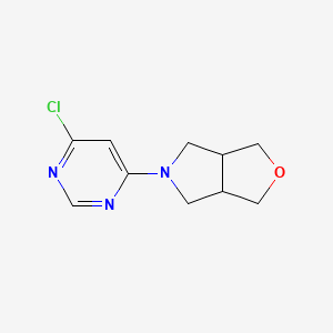 molecular formula C10H12ClN3O B1477118 5-(6-chloropyrimidin-4-yl)hexahydro-1H-furo[3,4-c]pyrrole CAS No. 2098014-90-3