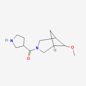 (6-Methoxy-3-azabicyclo[3.1.1]heptan-3-yl)(pyrrolidin-3-yl)methanone