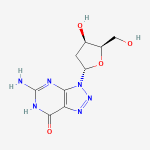 5-amino-3-[(2S,4R,5R)-4-hydroxy-5-(hydroxymethyl)oxolan-2-yl]-6H-triazolo[4,5-d]pyrimidin-7-one