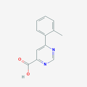 6-(2-Methylphenyl)pyrimidine-4-carboxylic acid