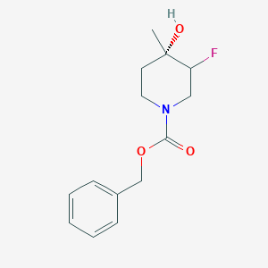 benzyl (4S)-3-fluoro-4-hydroxy-4-methylpiperidine-1-carboxylate