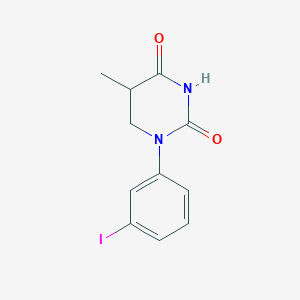 molecular formula C11H11IN2O2 B14771207 1-(3-Iodophenyl)-5-methyl-hexahydropyrimidine-2,4-dione 