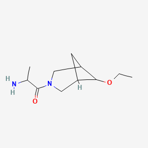 molecular formula C11H20N2O2 B1477121 2-氨基-1-(6-乙氧基-3-氮杂双环[3.1.1]庚烷-3-基)丙烷-1-酮 CAS No. 2097946-44-4