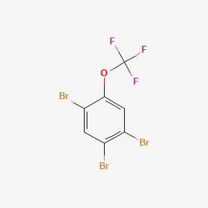 molecular formula C7H2Br3F3O B14771213 1,2,4-Tribromo-5-(trifluoromethoxy)benzene 