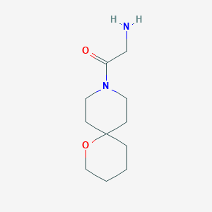 molecular formula C11H20N2O2 B1477122 2-Amino-1-(1-oxa-9-azaspiro[5.5]undecan-9-yl)ethan-1-one CAS No. 2090851-12-8