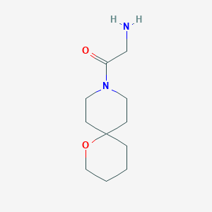 molecular formula C11H20N2O2 B1477122 2-Amino-1-(1-Oxa-9-azaspiro[5.5]undecan-9-yl)ethan-1-on CAS No. 2090851-12-8