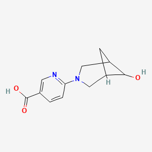 6-(6-Hydroxy-3-azabicyclo[3.1.1]heptan-3-yl)nicotinic acid