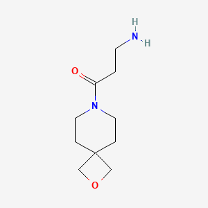 molecular formula C10H18N2O2 B1477129 3-氨基-1-(2-氧杂-7-氮杂螺[3.5]壬-7-基)丙-1-酮 CAS No. 2092225-62-0