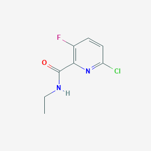 molecular formula C8H8ClFN2O B14771303 6-Chloro-N-ethyl-3-fluoropicolinamide 