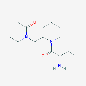 N-[[1-(2-amino-3-methylbutanoyl)piperidin-2-yl]methyl]-N-propan-2-ylacetamide