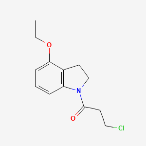 molecular formula C13H16ClNO2 B1477132 3-Chloro-1-(4-ethoxyindolin-1-yl)propan-1-one CAS No. 2098067-65-1