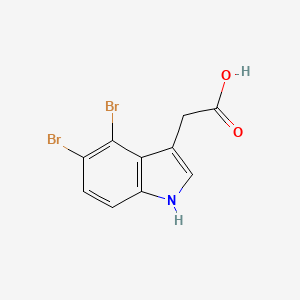 2-(4,5-Dibromo-1H-indol-3-yl)acetic acid