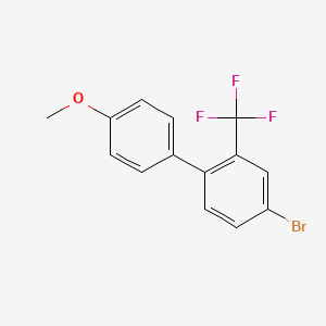 4-Bromo-4'-methoxy-2-(trifluoromethyl)-1,1'-biphenyl