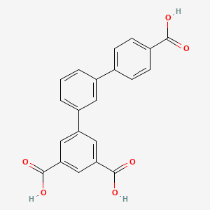 molecular formula C21H14O6 B14771363 5-[3-(4-carboxyphenyl)phenyl]benzene-1,3-dicarboxylic acid 