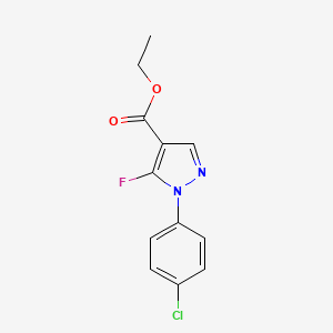 ethyl1-(4-chlorophenyl)-5-fluoro-1H-pyrazole-4-carboxylate