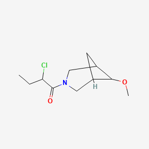 molecular formula C11H18ClNO2 B1477141 2-Chloro-1-(6-methoxy-3-azabicyclo[3.1.1]heptan-3-yl)butan-1-one CAS No. 2098047-67-5