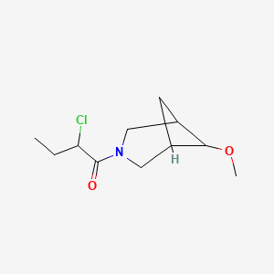 molecular formula C11H18ClNO2 B1477141 2-氯-1-(6-甲氧基-3-氮杂双环[3.1.1]庚-3-基)丁-1-酮 CAS No. 2098047-67-5