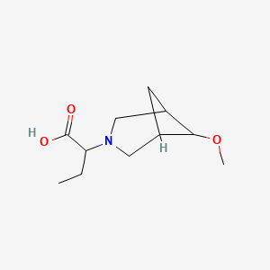 2-(6-Methoxy-3-azabicyclo[3.1.1]heptan-3-yl)butanoic acid
