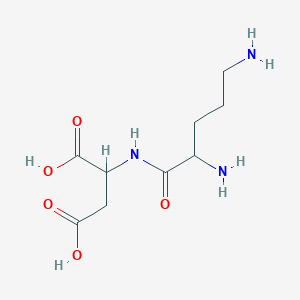 molecular formula C9H17N3O5 B14771426 ((s)-2,5-Diaminopentanoyl)-l-aspartic acid 