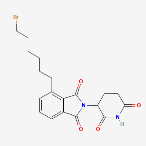 molecular formula C19H21BrN2O4 B14771452 Thalidomide-C6-Br 