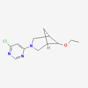 molecular formula C12H16ClN3O B1477146 3-(6-Chloropyrimidin-4-yl)-6-ethoxy-3-azabicyclo[3.1.1]heptane CAS No. 2098123-07-8