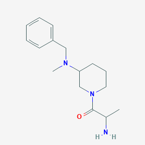 molecular formula C16H25N3O B14771472 2-Amino-1-((S)-3-(benzyl(methyl)amino)piperidin-1-yl)propan-1-one 